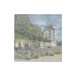 Temple of Athena Pronaea - Delphi Stone Magnet