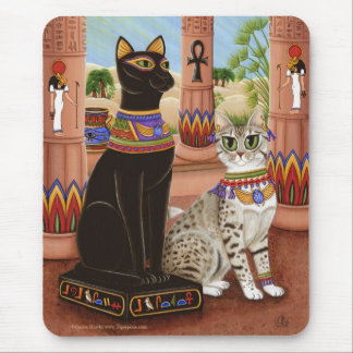 Temple of Bastet Egypt Bast Goddess Cat Mousepad