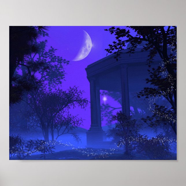 Temple of Diana in the Moonlight Poster (Front)