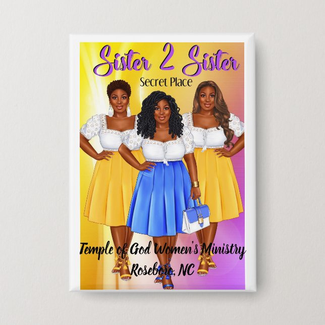 Temple of God Women's Ministry Button (Front)