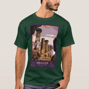 Temple of Heracles Agrigento Valley of the Temples T-Shirt