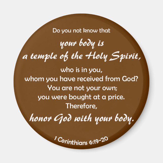 Temple of Holy Spirit Magnet (Front)