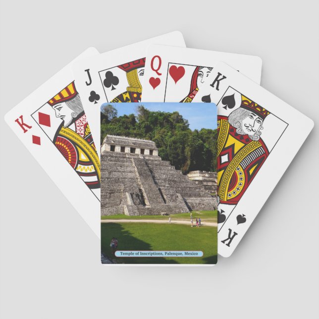 Temple of Inscriptions, Palenque, Mexico Poker Cards (Back)