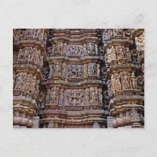 Temple of Khajuraho, India Postcard