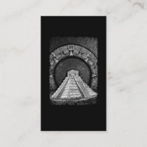 Temple of Kukulcán Mayan Pyramids Aztec Calendar Business Card