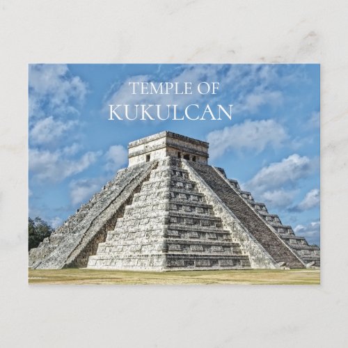 Temple of  Kukulcn Pyramid Chichen Itza Mexico Postcard