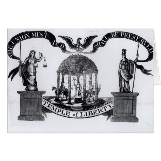 Temple of Liberty, 1834 Cards (Front Horizontal)