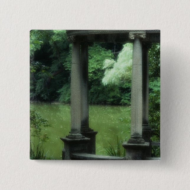 Temple of Love at the Old Westbury Gardens Button (Front)