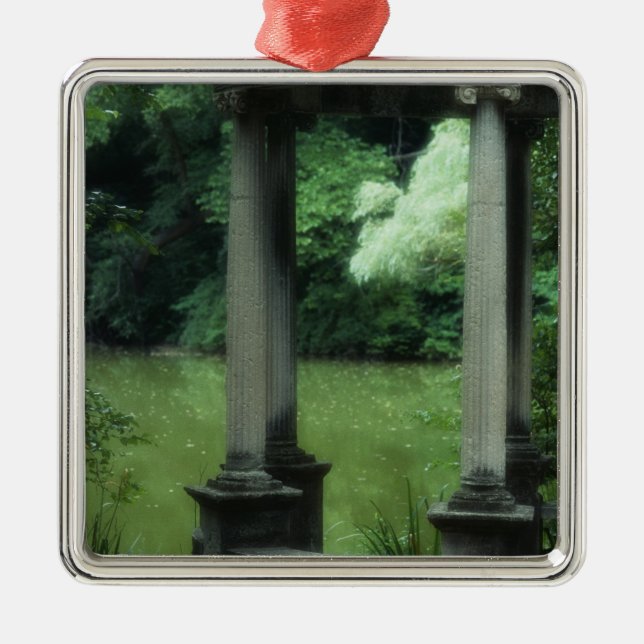 Temple of Love at the Old Westbury Gardens Metal Ornament (Front)