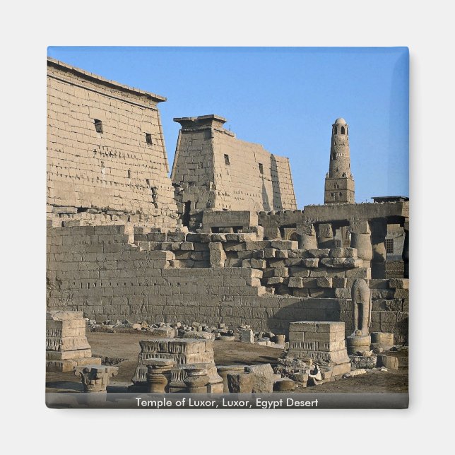 Temple of Luxor, Luxor, Egypt Desert Magnet (Front)