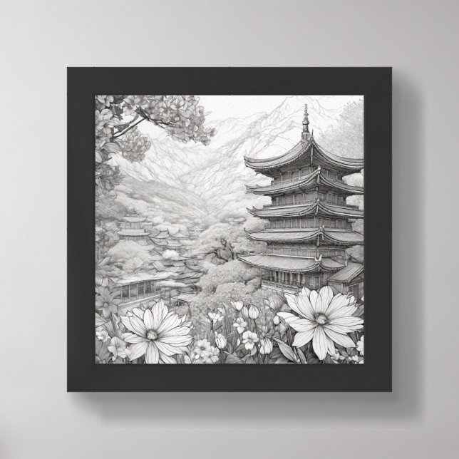 Temple of Nature Framed Art (Framed Front)