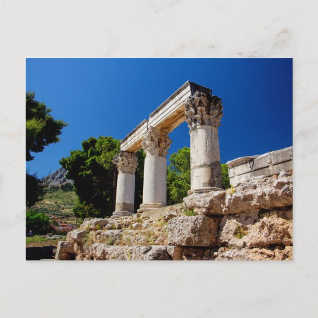 Temple of Octavia, Corinth, Greece Postcard (Front)