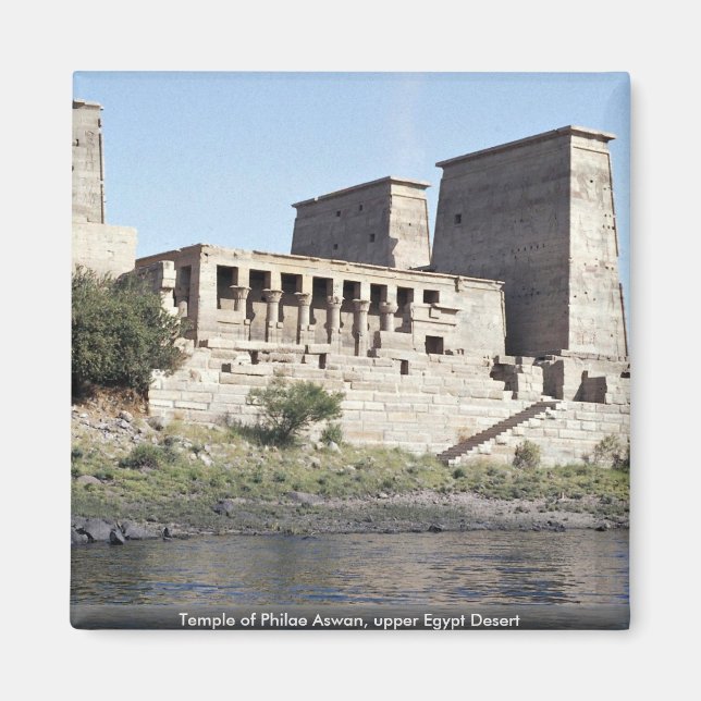 Temple of Philae Aswan, upper Egypt Desert Magnet (Front)