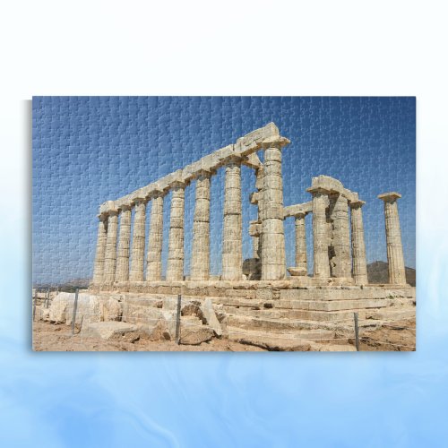 Temple Of Poseidon Athens Greece Jigsaw Puzzle