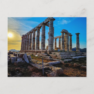 Temple of Poseidon, Cape Sounion, Greece Postcard