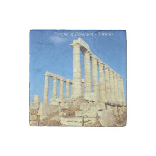 Temple of Poseidon - Sounio Stone Magnet