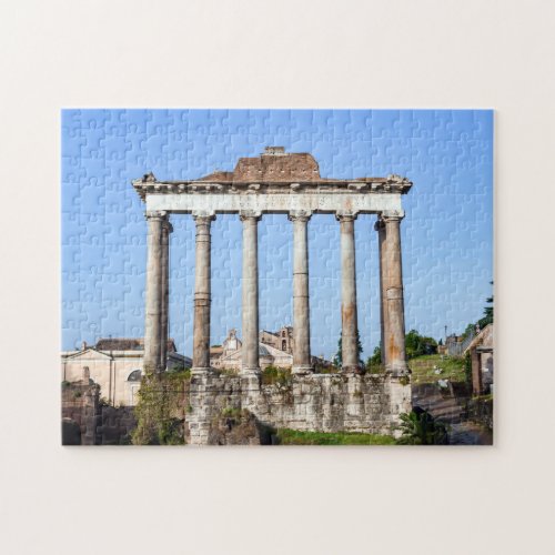 Temple of Saturn in the Roman Forum _ Rome Italy Jigsaw Puzzle