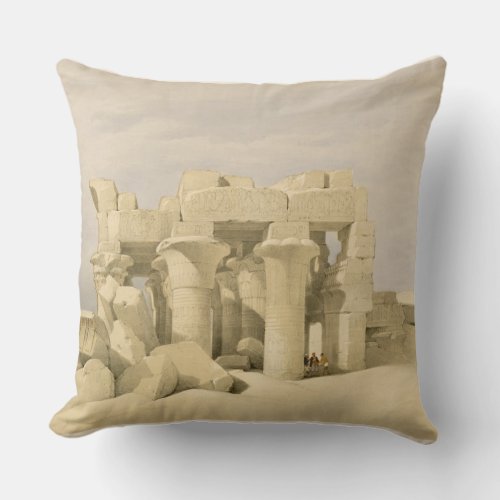 Temple of Sobek and Haroeris at Kom Ombo from Eg Throw Pillow