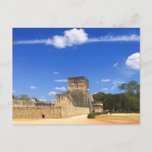 Temple of the Jaguars Chichen Itza Postcard