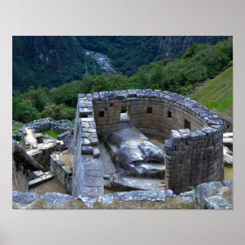 Temple of the Sun Machu Picchu 11x14 Poster