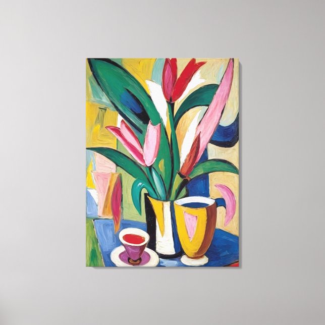 Temple of the Tulips Panel #3 Canvas Print (Front)
