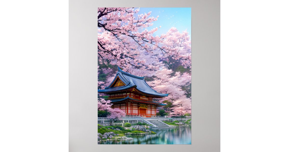 Temple of Tranquility Poster | Zazzle