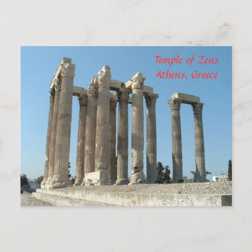 Temple of Zeus Postcard