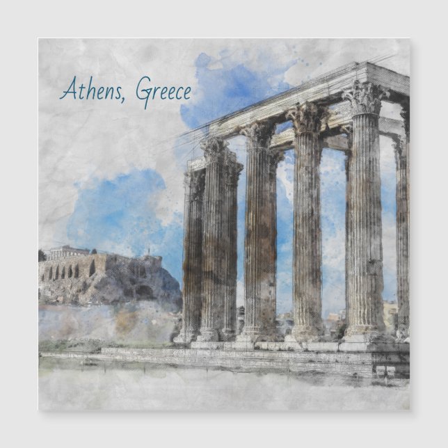 Temple of Zeus Ruins Athens Greece – Ancient Greek (Front)