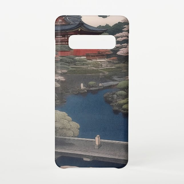 Temple on the river - Japan Samsung Galaxy Case (Back)