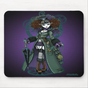 Temple Steampunk Time Traveler Vampire Mousepad