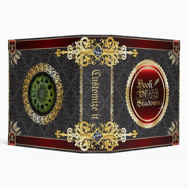 Temple Stone Medieval Witchcraft Book Of Shadows Binder (Background)