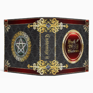 Temple Stone Medieval Witchcraft Book Of Shadows Binder