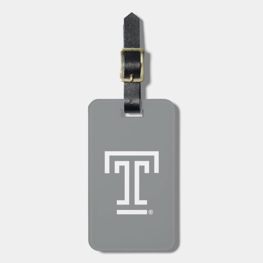 Temple University Institutional Mark Luggage Tag