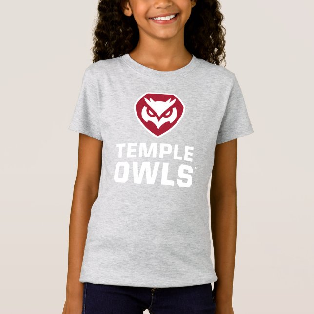 Temple University | Temple Owl Crest 2 T-Shirt (Front)