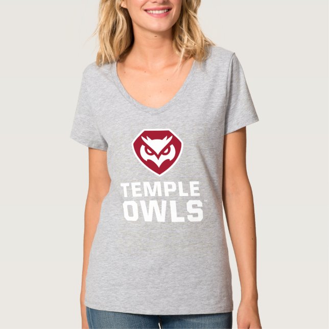 Temple University | Temple Owl Crest 2 T-Shirt (Front)