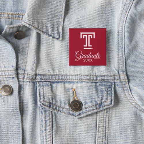 Temple University  Temple T Button