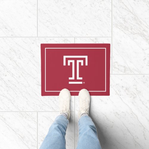 Temple University  Temple T Doormat