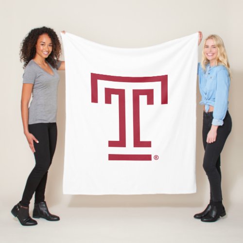 Temple University  Temple T Fleece Blanket