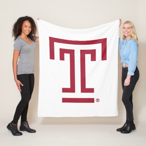 Temple University  Temple T Fleece Blanket