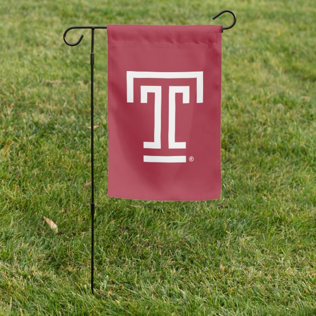 Temple University | Temple T Garden Flag (In SItu)