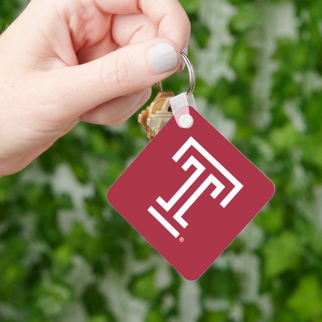 Temple University | Temple T Keychain (Hand)