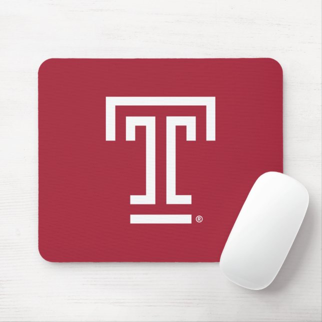 Temple University | Temple T Mouse Pad (With Mouse)