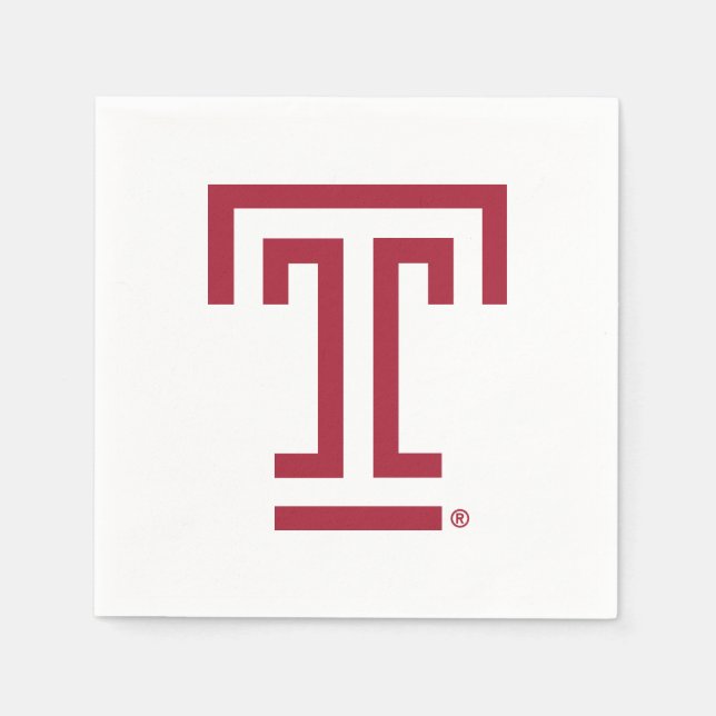 Temple University | Temple T Napkins (Front)