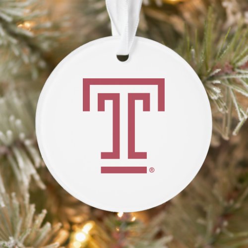 Temple University  Temple T Ornament