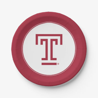 Temple University | Temple T Paper Plates