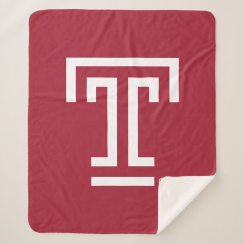 Temple University  Temple T Sherpa Blanket