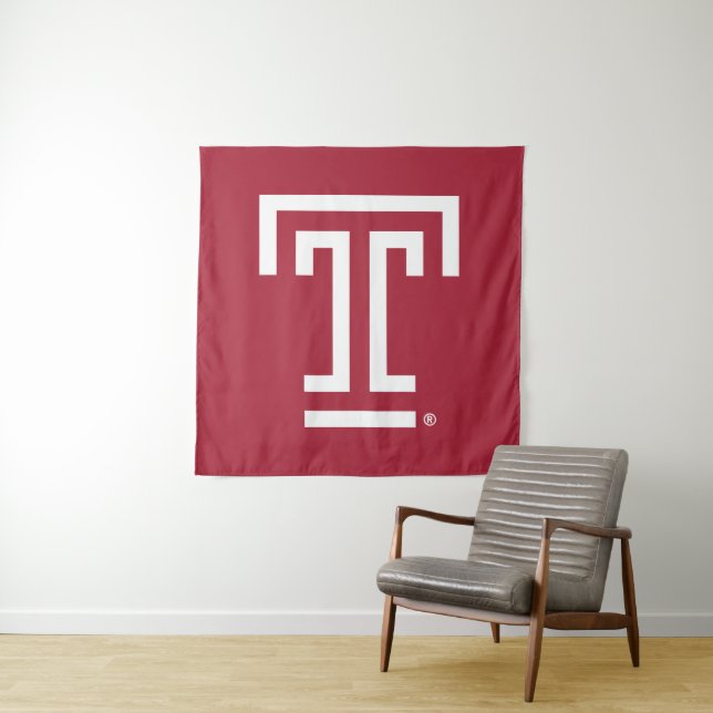 Temple University | Temple T Tapestry (In Situ)