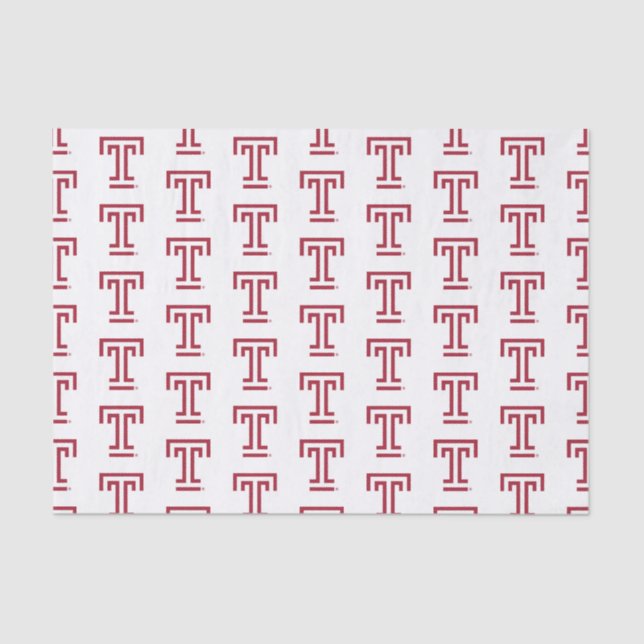 Temple University | Temple T Tissue Paper (Front)
