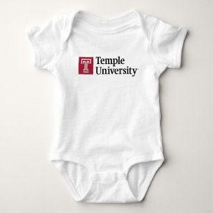 Temple University Temple University Wordmark Baby Bodysuit