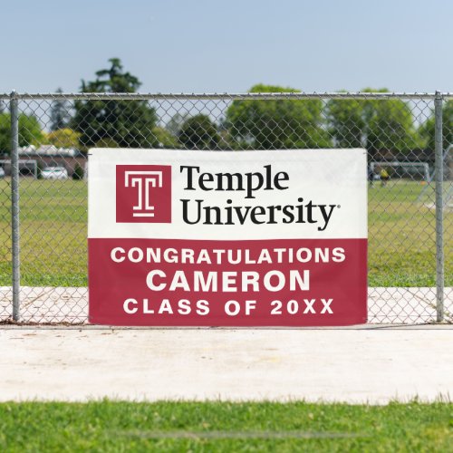 Temple University  Temple University Wordmark Banner